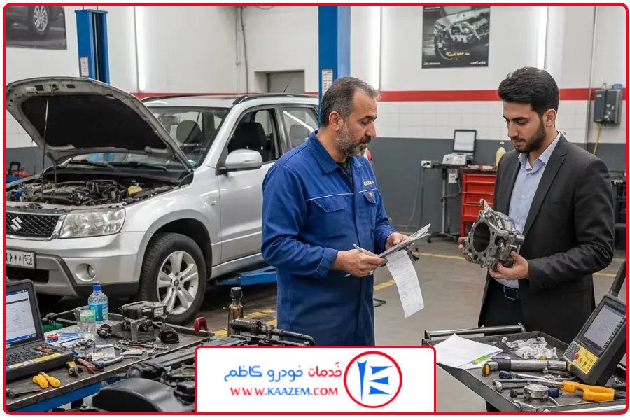 هزینه های سنگین | اجرت تعمیر موتور سوزوکی ویتارا