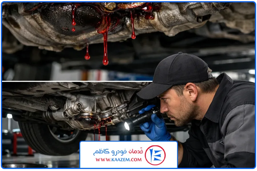 نشتی روغن | تعمیر گیربکس اتوماتیک