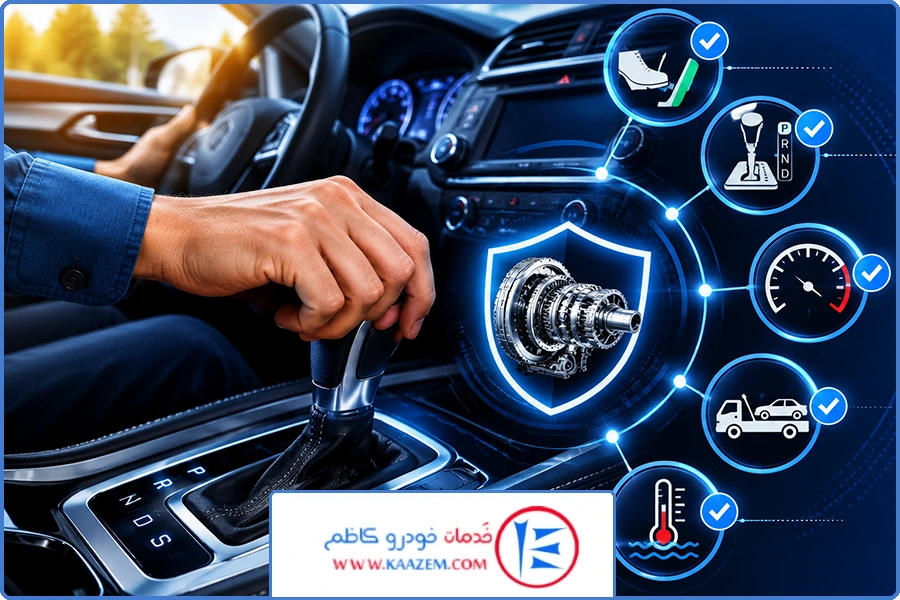 نگهداری گیربکس اتوماتیک | توقف کامل قبل از تغییر حالت دنده