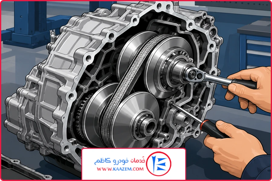 باز کردن گیربکس | تعمیر گیربکس CVT نیسان