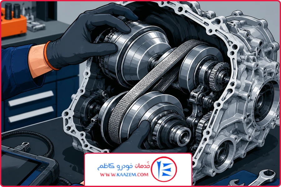 علائم تعمیر | تعمیر گیربکس CVT نیسان