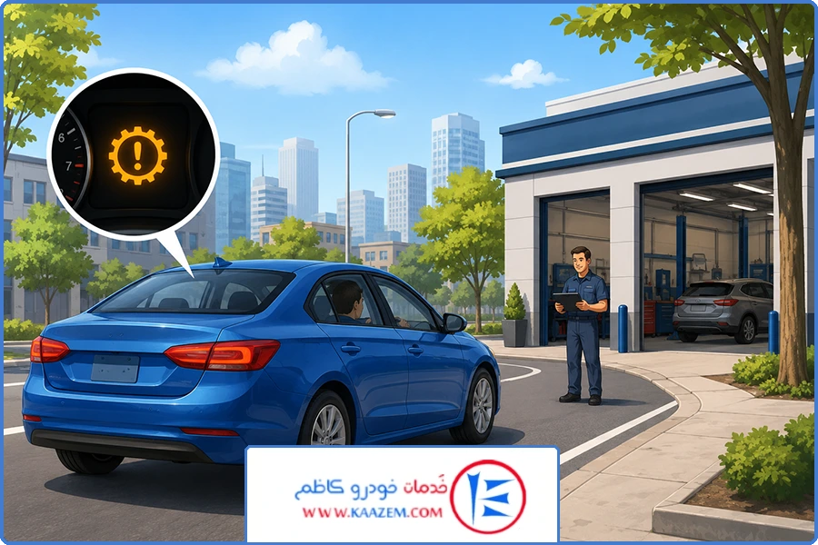 چراغ گیربکس | چه زمانی می‌توان خودرو را تا تعمیرگاه برد؟