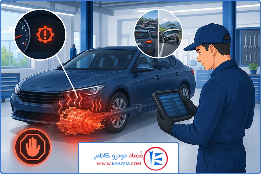 چراغ گیربکس | داغ شدن بیش از حد گیربکس
