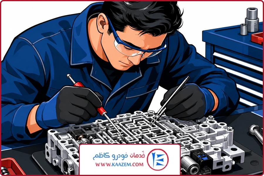 شیر برقی گیربکس اتوماتیک | تعمیر بلوک گیربکس اتومات